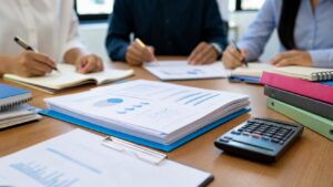 Professional accounting workspace for Balance Sheet Basics for Beginners: Rules, Examples, and Common Mistakes