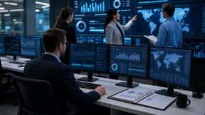 Professional accounting workspace representing Continuous Monitoring Systems Step-by-Step Process Explained: Everything Auditors, Accountants, and Compliance Teams Need to Know