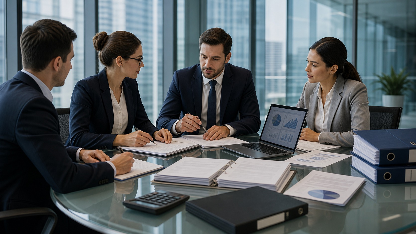 Professional accounting workspace representing External Auditing Step-by-Step Process Explained: Everything Auditors, Accountants, and Compliance Teams Need to Know