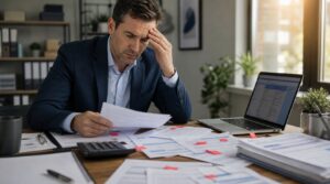 Professional accounting workspace representing Common Tax Mistakes Step-by-Step Process Explained: Everything Tax Pros, Accountants, and Business Owners Need to Know