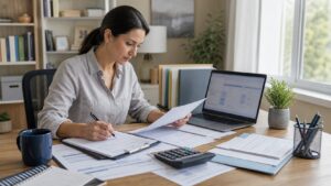 Professional accounting workspace representing Federal Income Taxes Step-by-Step Process Explained: Everything Tax Pros, Accountants, and Business Owners Need to Know