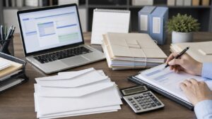 Professional accounting workspace representing IRS Procedures & Filings Step-by-Step Process Explained: Everything Tax Pros, Accountants, and Business Owners Need to Know