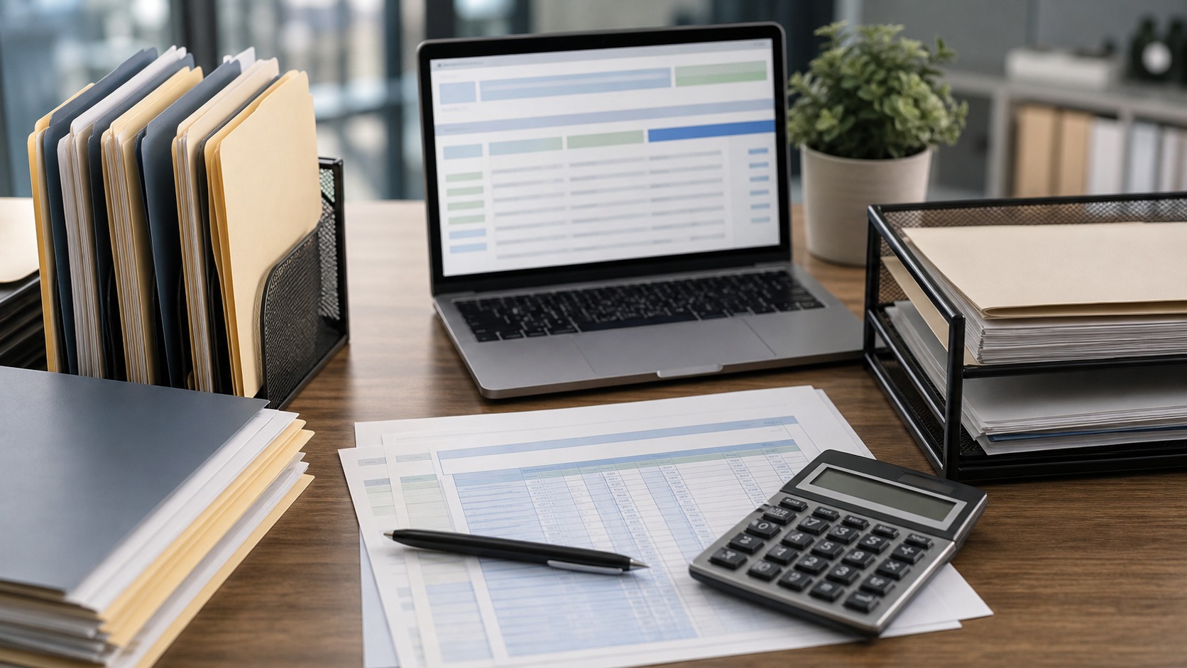 Professional accounting workspace representing Payroll Taxes & Deductions Step-by-Step Process Explained: Everything Tax Pros, Accountants, and Business Owners Need to Know