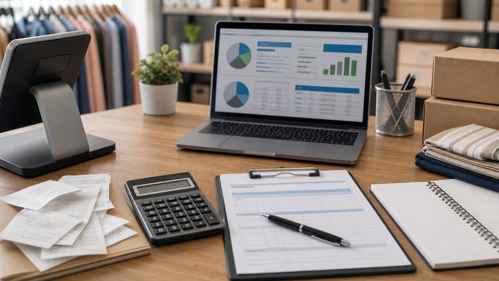 Professional accounting workspace representing Sales & Use Tax Step-by-Step Process Explained: Everything Tax Pros, Accountants, and Business Owners Need to Know