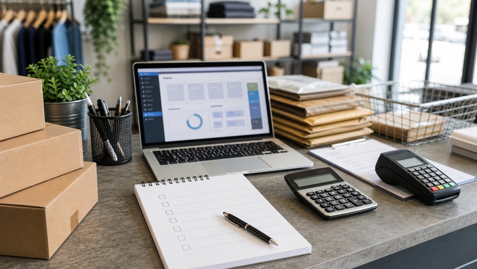 Professional accounting workspace representing Sales & Use Tax Checklist Best Practices: How to file accurately, stay compliant, and avoid penalties