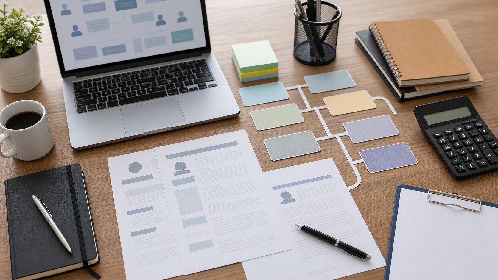 Professional accounting workspace representing Career Paths in Accounting Templates Explained: Everything Students, New Accountants, and Finance Professionals Need to Know