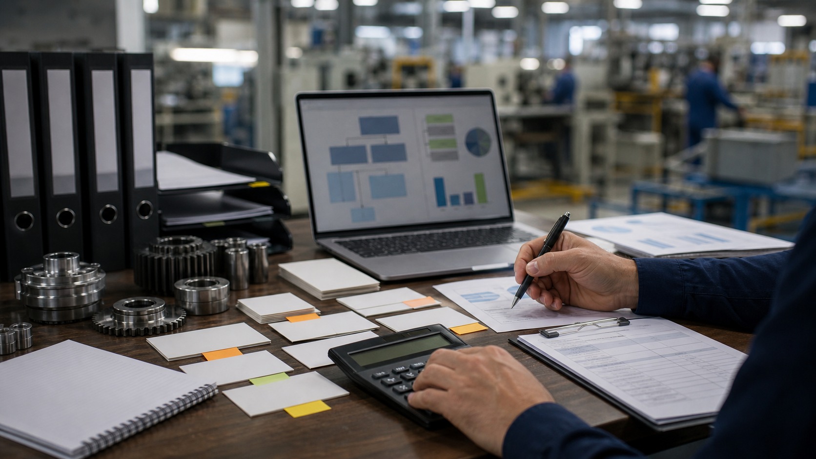 Professional accounting workspace representing Standard Costing Common Mistakes Made Simple: How It Works and Why It Matters
