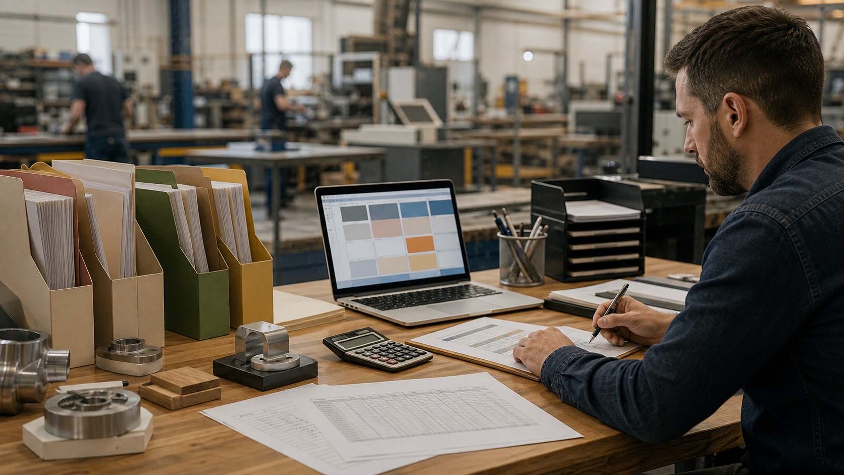 Professional accounting workspace representing Job Order Costing Advanced Strategies Made Simple: How It Works and Why It Matters